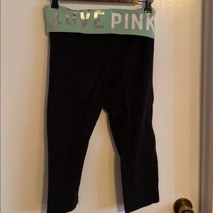 Woman’s cropped yoga pants